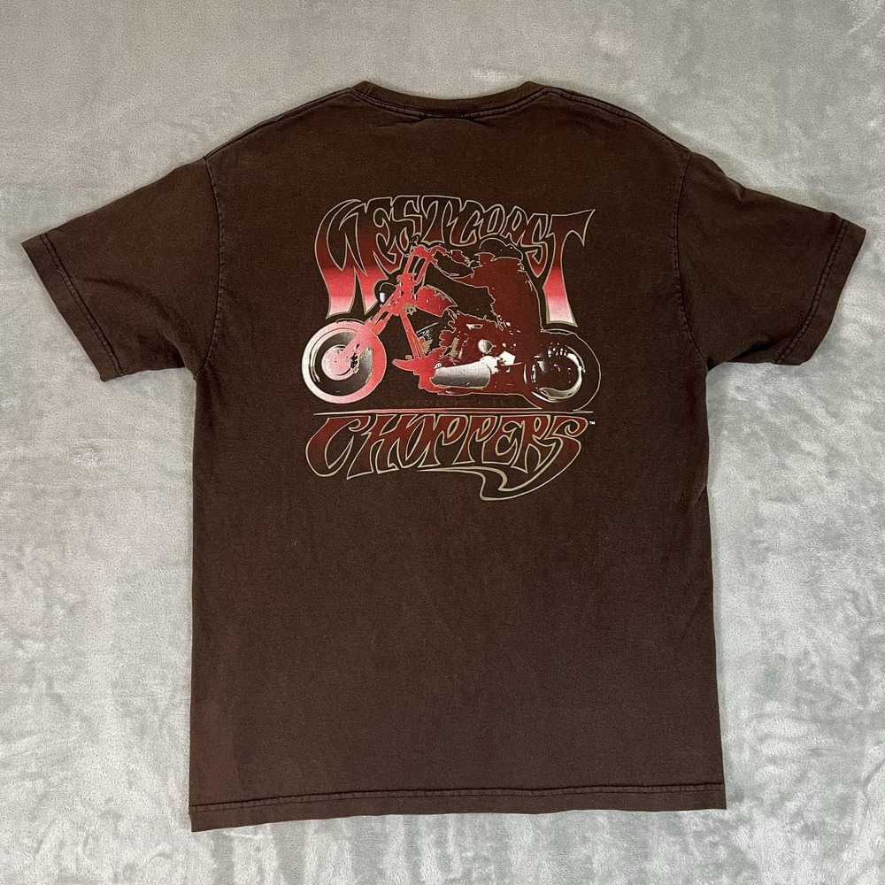 Vintage West Coast Choppers Jesse Who Motorcycle Biker Graphic T-Shirt Men L